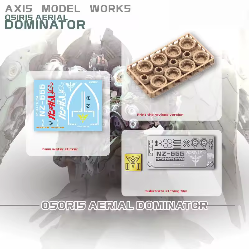 Osiris Ariel Dominator Resin Upgrade - Photoetch - Waterslides - Binder Thruster Rings - Chest Turret Covers